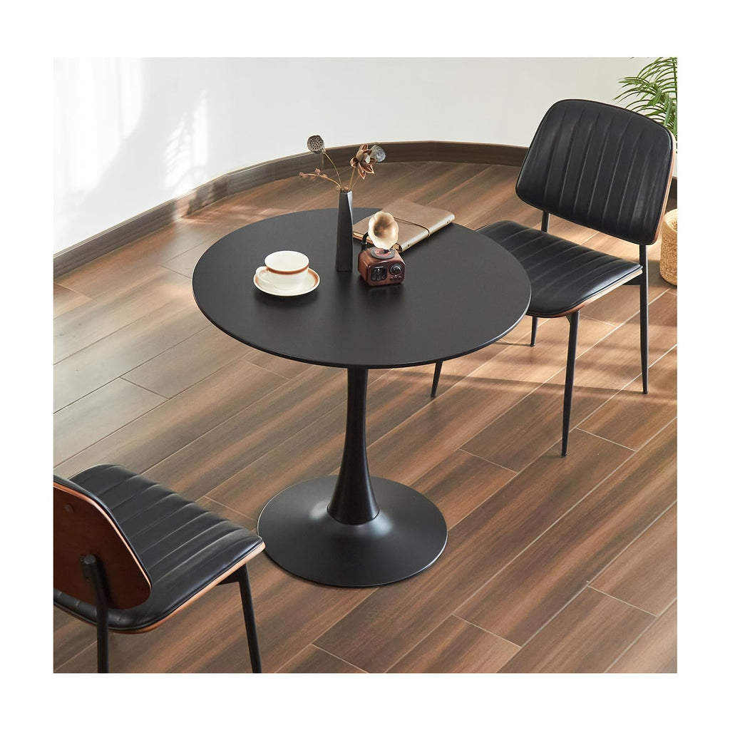 Round Dining Table, 31.5" Tulip Table (Black)