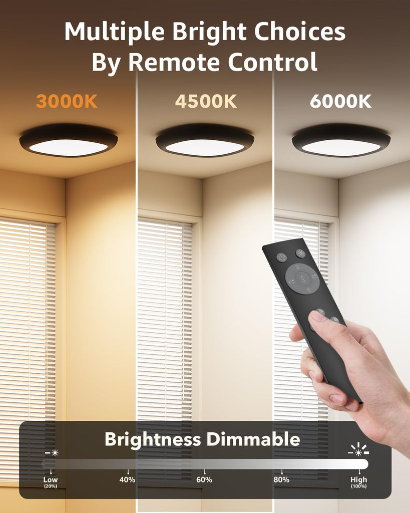 Waterproof Shower Light, Motion Sensor Ceiling Lights Rechargeable