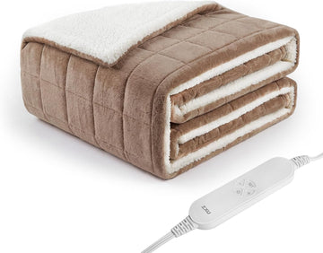 Weighted Heated Blanket,Heated Weighted Blankets for Adult ,50"x60",12 Lbs,Heavy Blanket for Women Men with 12