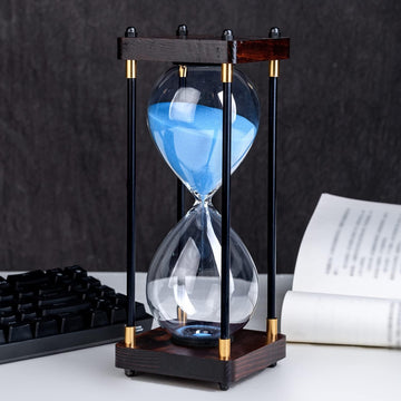 Large Sand Timer, Hourglass Timer 30 Minutes, Vintage Wooden Hour Glass Timer, Modern Home Kitchen Office Decoration