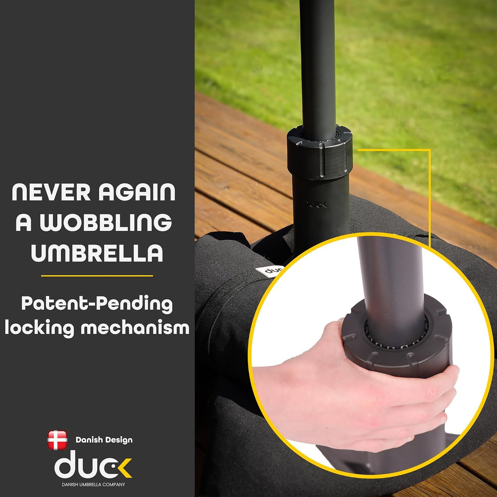 DUC 100lbs Patio Umbrella Base | Wobble-Free Outdoor Umbrella Base | Easy to Move Umbrella Stand Outdoor Base and