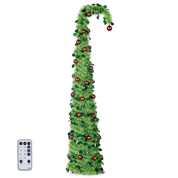 6ft Pre-lit Pop-Up with Ball String Lights