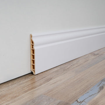 High Impact Baseboard Wall Molding Trims, Skirting Board, White