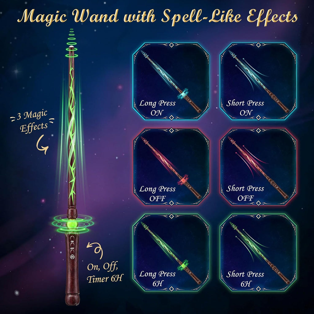 20P Floating Candles with Wand Timer Halloween Decorations Indoor - Set of 20