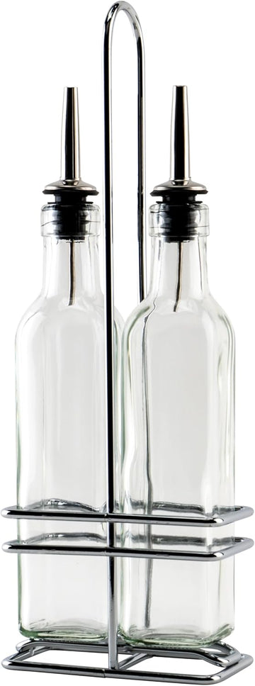 8 oz Oil/Vinegar Commercial Cruet Set