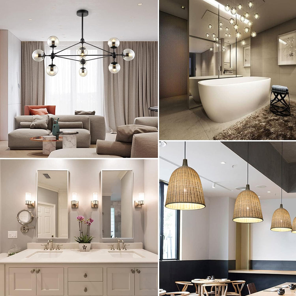 Dimmable G16.5 LED Bulbs,E26 Edison LED Light Bulbs,6W Equal 60 Watt Light Bulb,600lm,Soft White 3000K,Globe Light (6Pack)