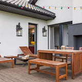 Outdoor Lights Fixtures Wall Mount, Outdoor Wall Sconce with Seeded Glass Waterproof Outside Exterior Lighting Fixture