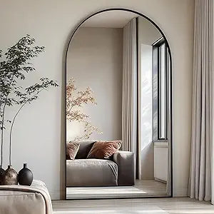 Arched Full Length Mirror, 76"X34" Large Floor Mirror, Full Body Mirrors for Leaning Or Hanging, Standing