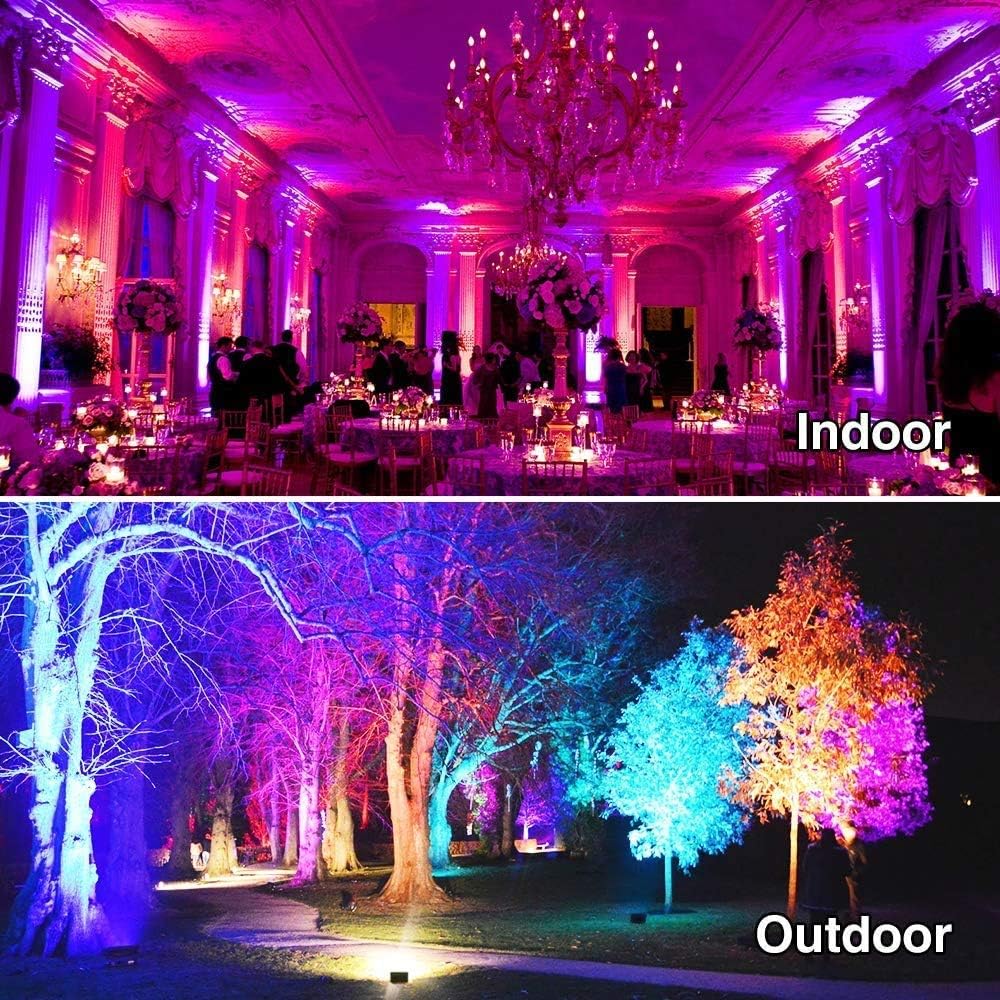 Led Flood Light Outdoor 30W,300W Equivalent, Color Changing RGB Lights | Remote Control, 120 RGB Colors, Warm White