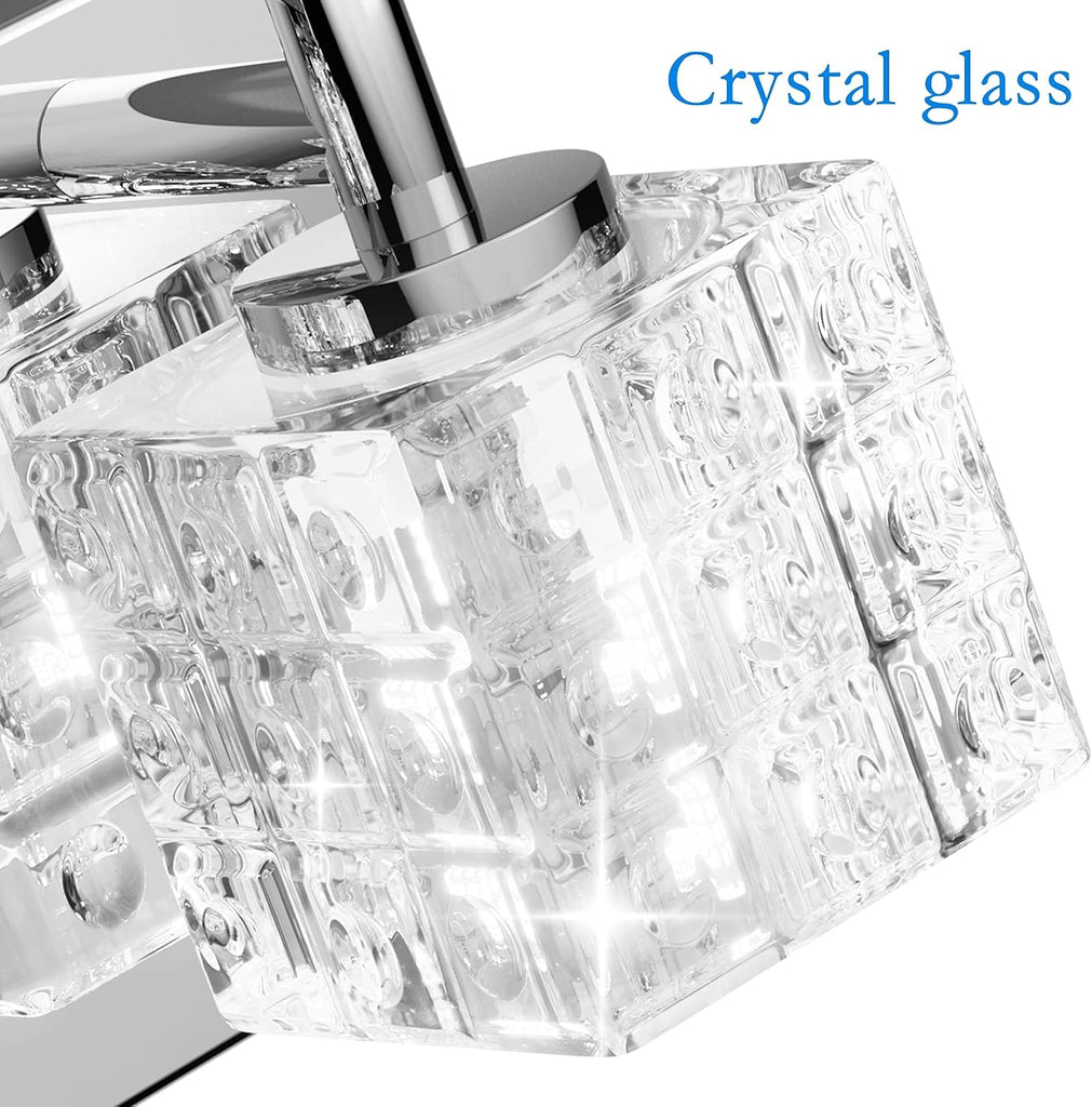Black Vanity Light 3 Lights Modern Crystal Matte Black Bathroom Light Fixtures Modern Crystal Bathroom Vanity Light