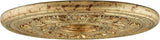 Ceiling Medallion, Hand Applied Vintage Gold Leaf with Gilded Accents, 22.k"Dx1.5"H