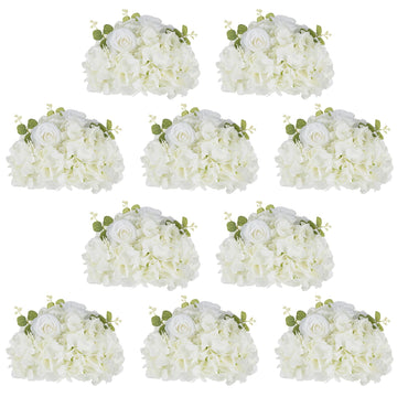 Flower Balls for Centerpieces Wedding: 10 Pcs 11.8 inch Diameter Artificial Flower Ball Arrangement Bouquet