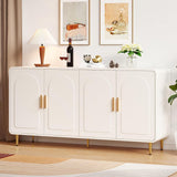 60" Sideboard Buffet Cabinet, Large Credenza Storage Cabinet, Modern Console Table with Doors and Shelves