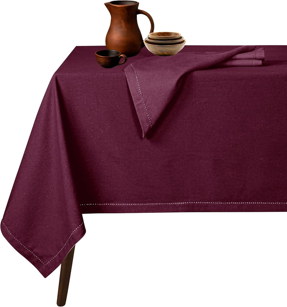 Cotton tablecloth - Burgundy Wine