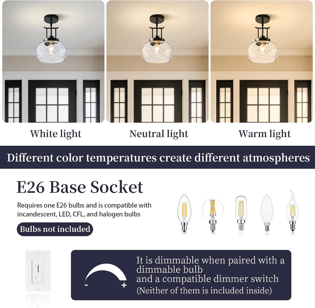 Modern Pendant Lights Gold Pendant Lights Kitchen Island | Adjustable Height Hanging Fixture with Hammered