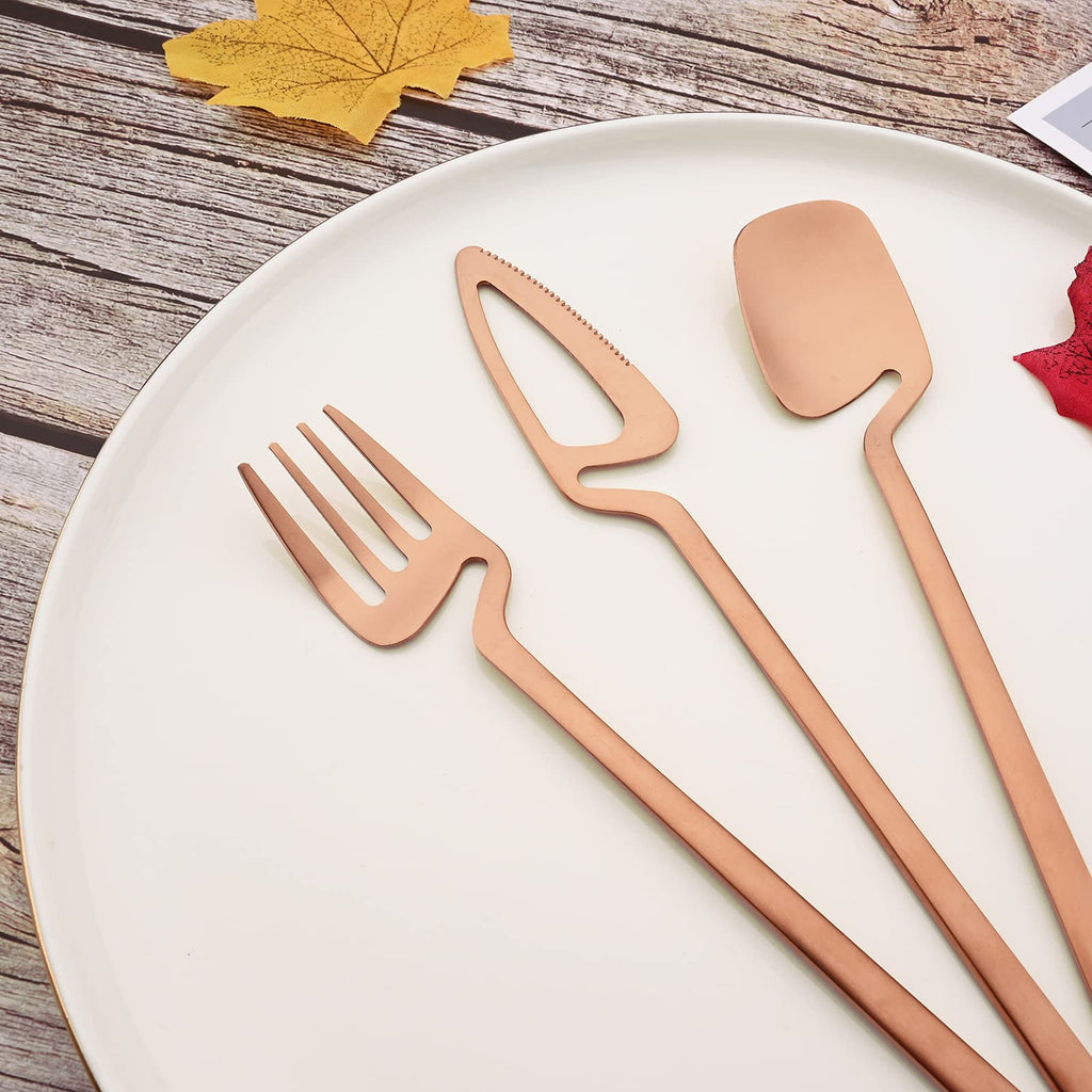Flatware Set 32-piece Silverware Set Matte Finished Cutlery Set Service for 8 Include Knife/Fork/Spoon/Coffee spoon