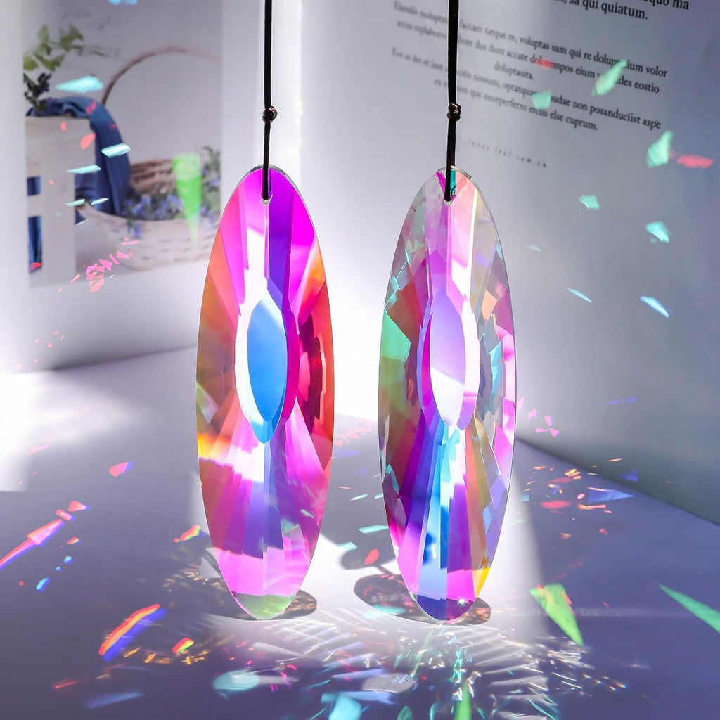 6Pcs Crystal Sun Catcher Prisms, Suncatchers for Windows Hanging