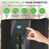 Beer Fridge 108 Can Capacity | Freestanding Beverage Refrigerator with Glass Doo
