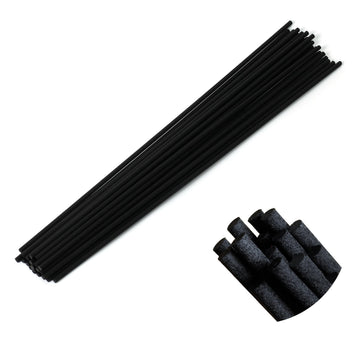 Black Fibre Reed Diffuser Sticks 20pcs 43cm x 5mm Black Fibre Reed Diffuser Sticks Thick Diffuser Reeds Sticks