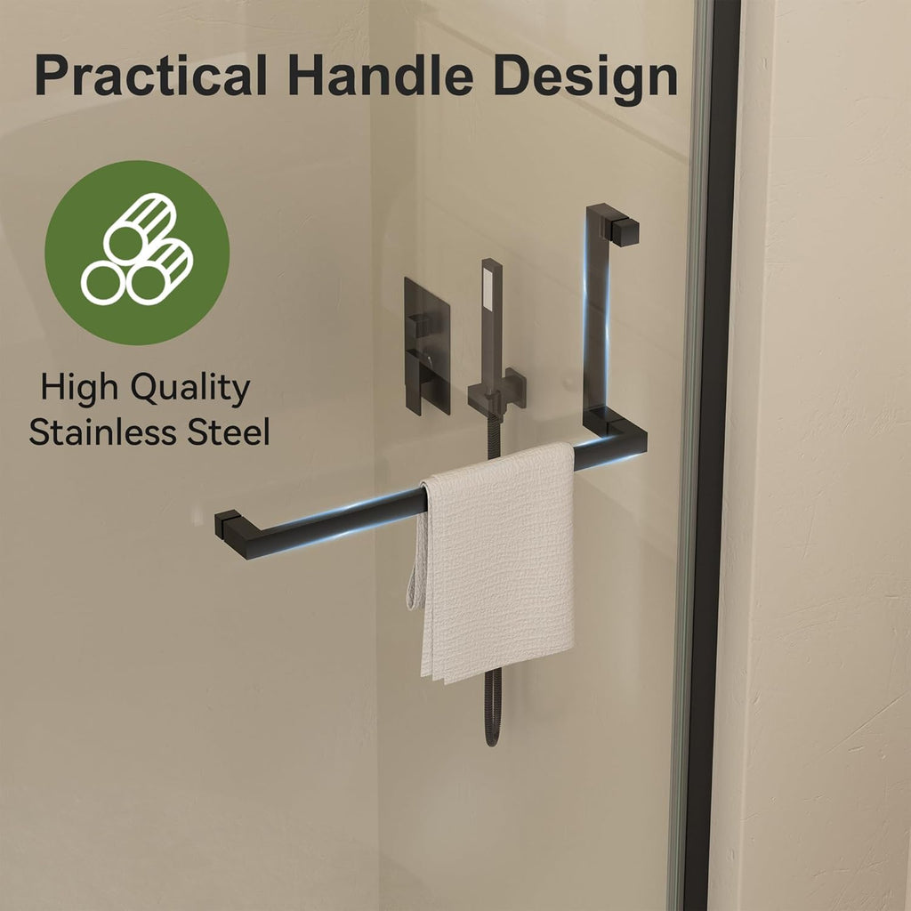 Frameless Pivot Shower Door 33-34" W x 72" H