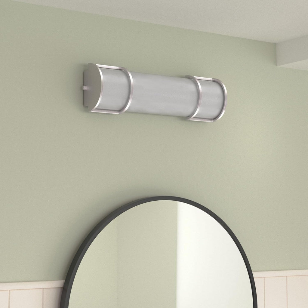 LED 18" Vanity Flush Mount Light Fixture, Linear Bathroom Lighting Bar | 3CCT, Dimmable, Energy Star, ETL Listed |