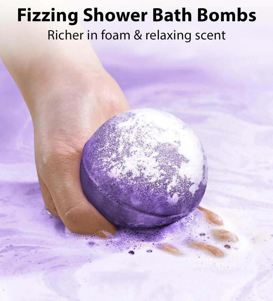 Deep Sleep Bubble Bath Bombs Infused with Lavender Chamomile Essential Oils Moisturizing Bath for Dry Skin and