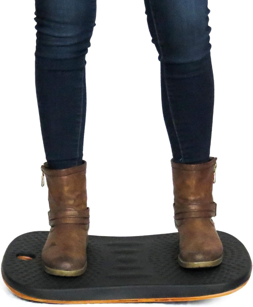 Balance Board for Standing Desks | Bentwood Frame with Comfortable Padding makes the perfect Anti Fatigue Mat or