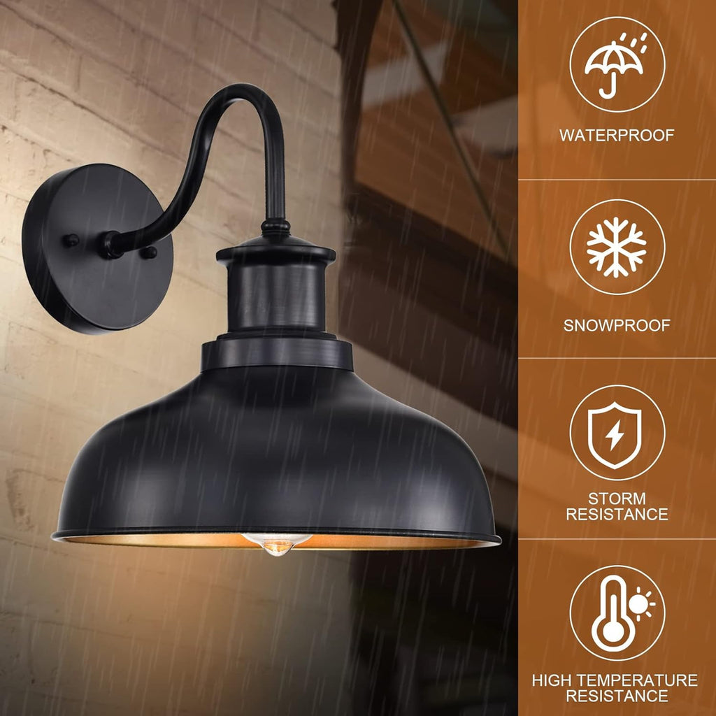 Outdoor Barn Lights, Farmhouse Outdoor Wall Sconces, Rustic Exterior Wall Mount Lights