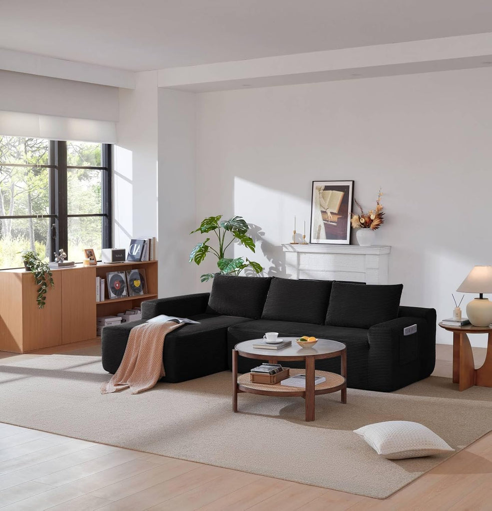 Cloud Couch Sectional, Modular L Shaped Boneless Sofa
