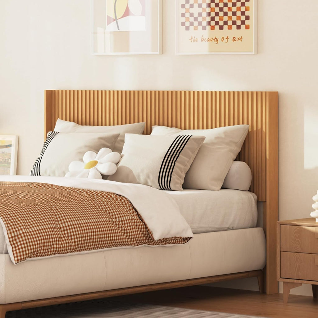King Headboard Only, 80" Wide Headboard, Mid Century Modern Farmhouse Boho HeadBoard, Fluted Panel, Wall Mount