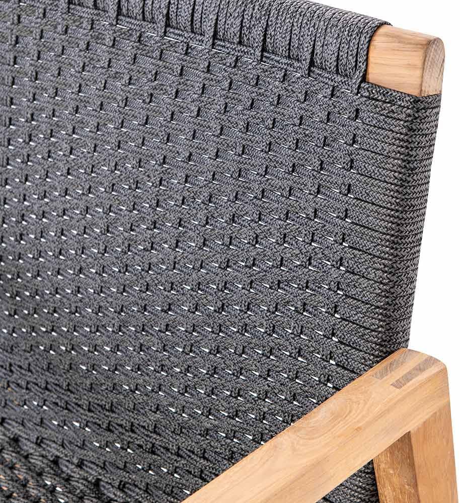Admiral Club Chair, Comfy Outdoor Chairs with Armrests, Residential and Commercial Teak Chair, Wooden Outdoor
