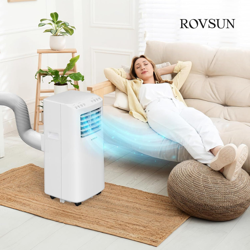 WiFi Enabled Smart 8000 BTU Portable Air Conditioner with Remote & APP Control, 3-in-1 Cooler, Dehumidifier & Fan