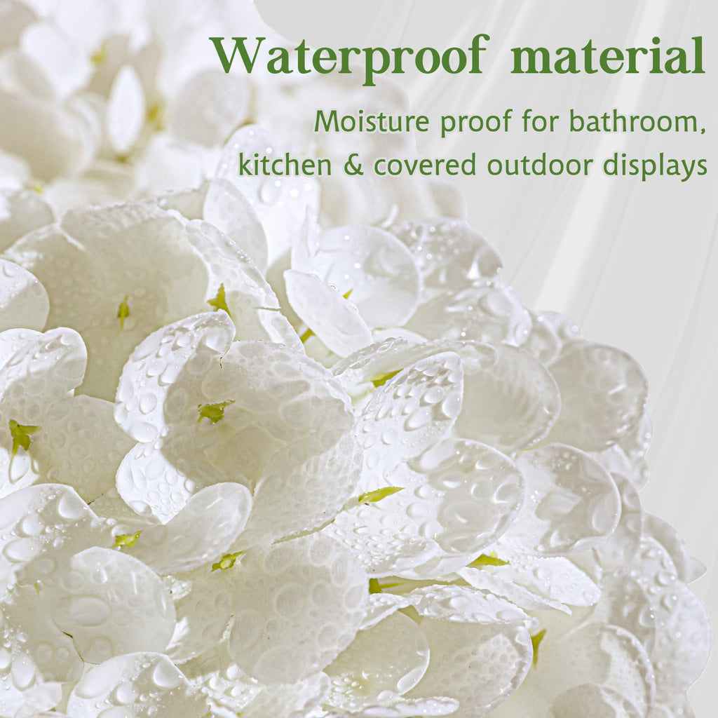 6PCS Real Touch White Artificial with Long Stem