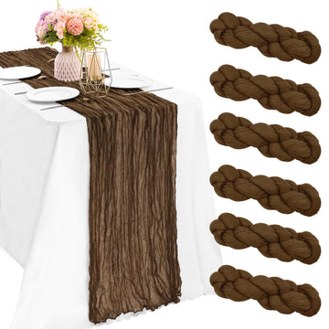 10FT Fall Cheesecloth Table Runner Boho Party Home Decorations