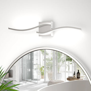 23inch Led Bathroom Vanity Light Bar, Brushed Nickel 5CCT Dimmable 2700-6500K Vanity Lights , Modern Bathroom Light