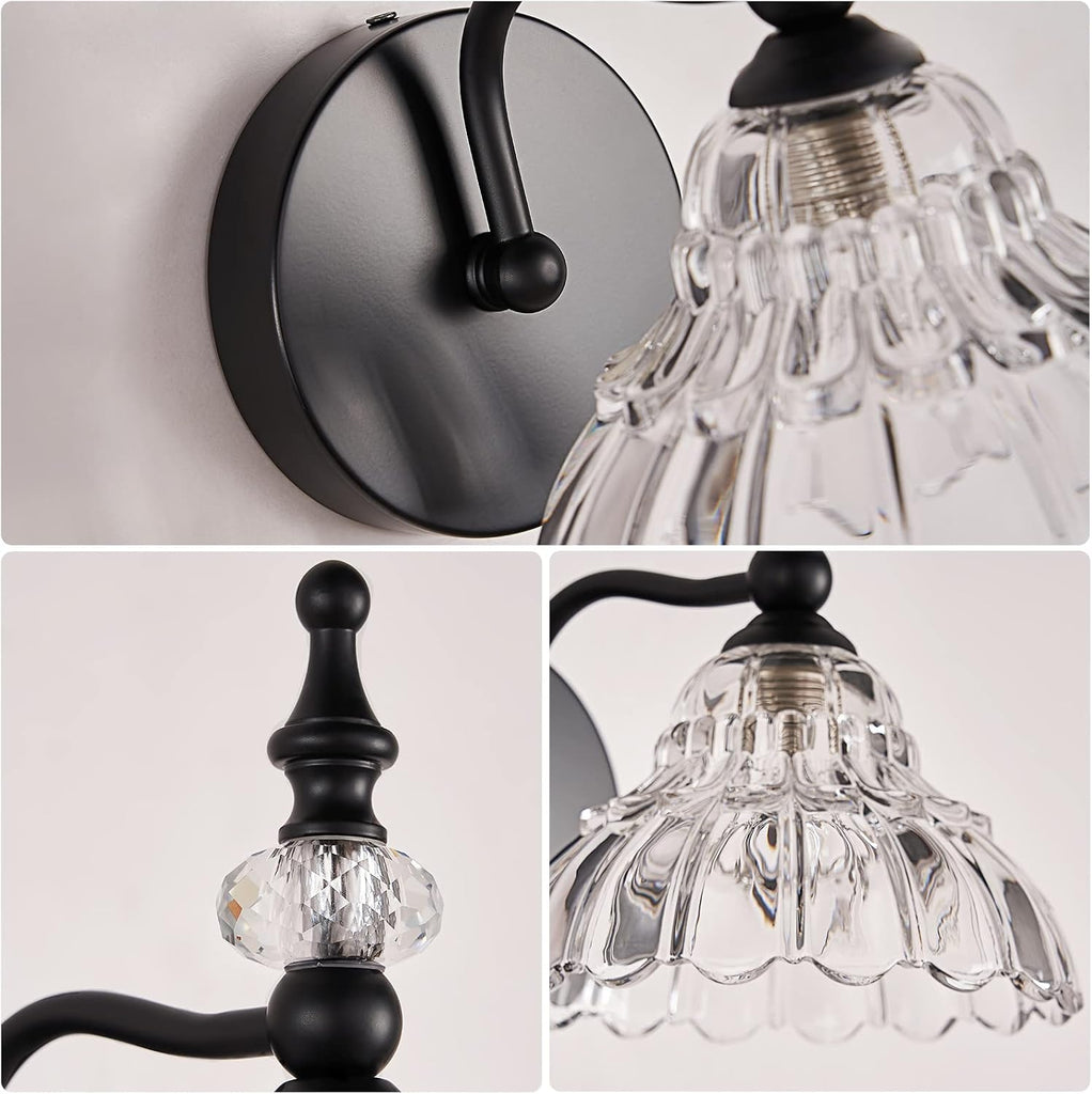 Bathroom Light Fixture Over Mirror Vanity Lighting Fixtures Matte Black Modern Wall Sconces Bathroom Hallway Living