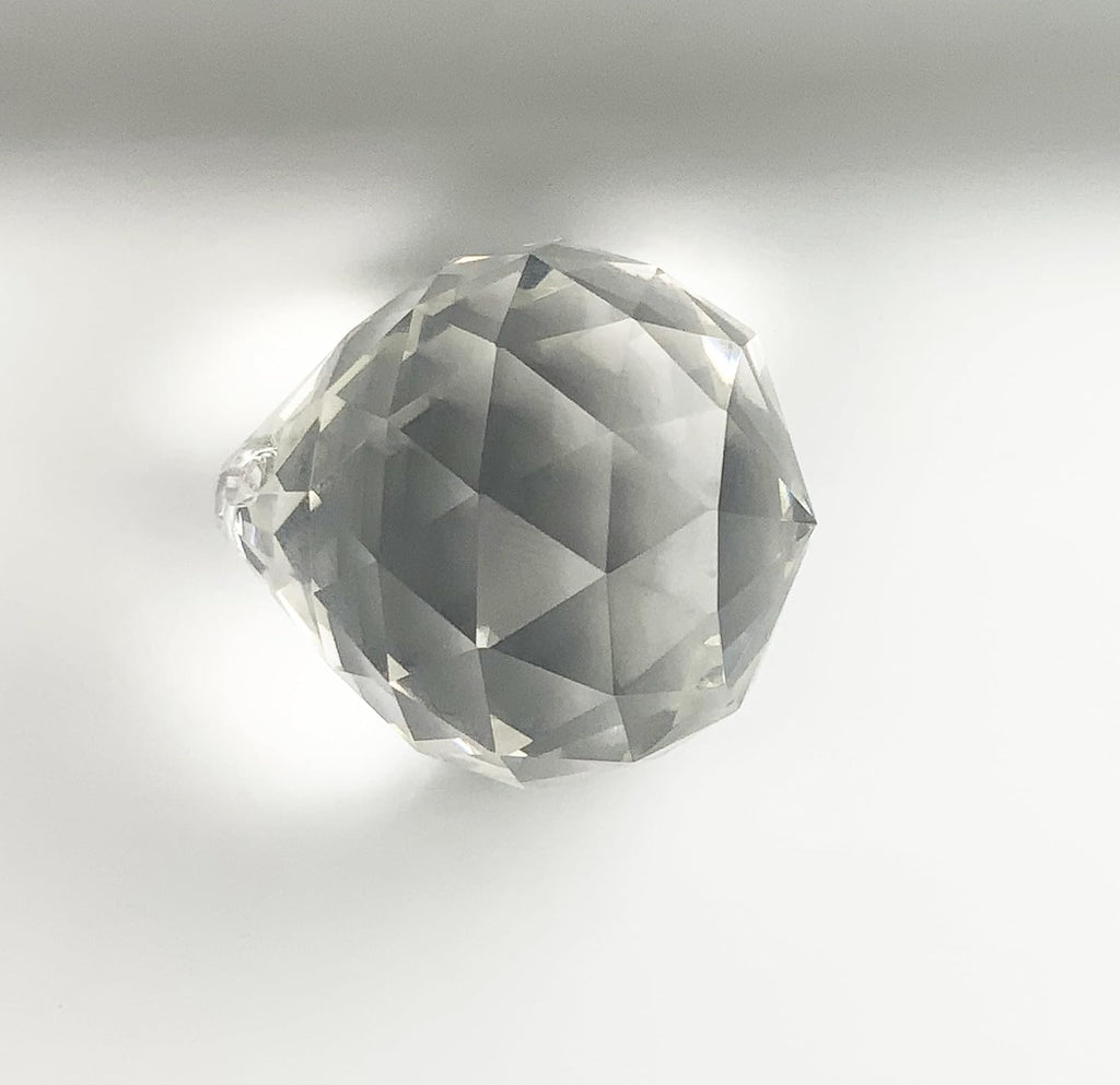 Asfour 30% Leaded Crystal 35x30mm Disco Ball Bead Teardrop Prism Suncatcher Drop