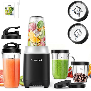 16Pcs Personal & Countertop Blender Combo, Coffee & Spice Grinder