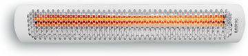 Tungsten Smart Heat 6000W Electric Patio Heater - Dual Element Infrared, 220V-240V, White Finish - BH0420013