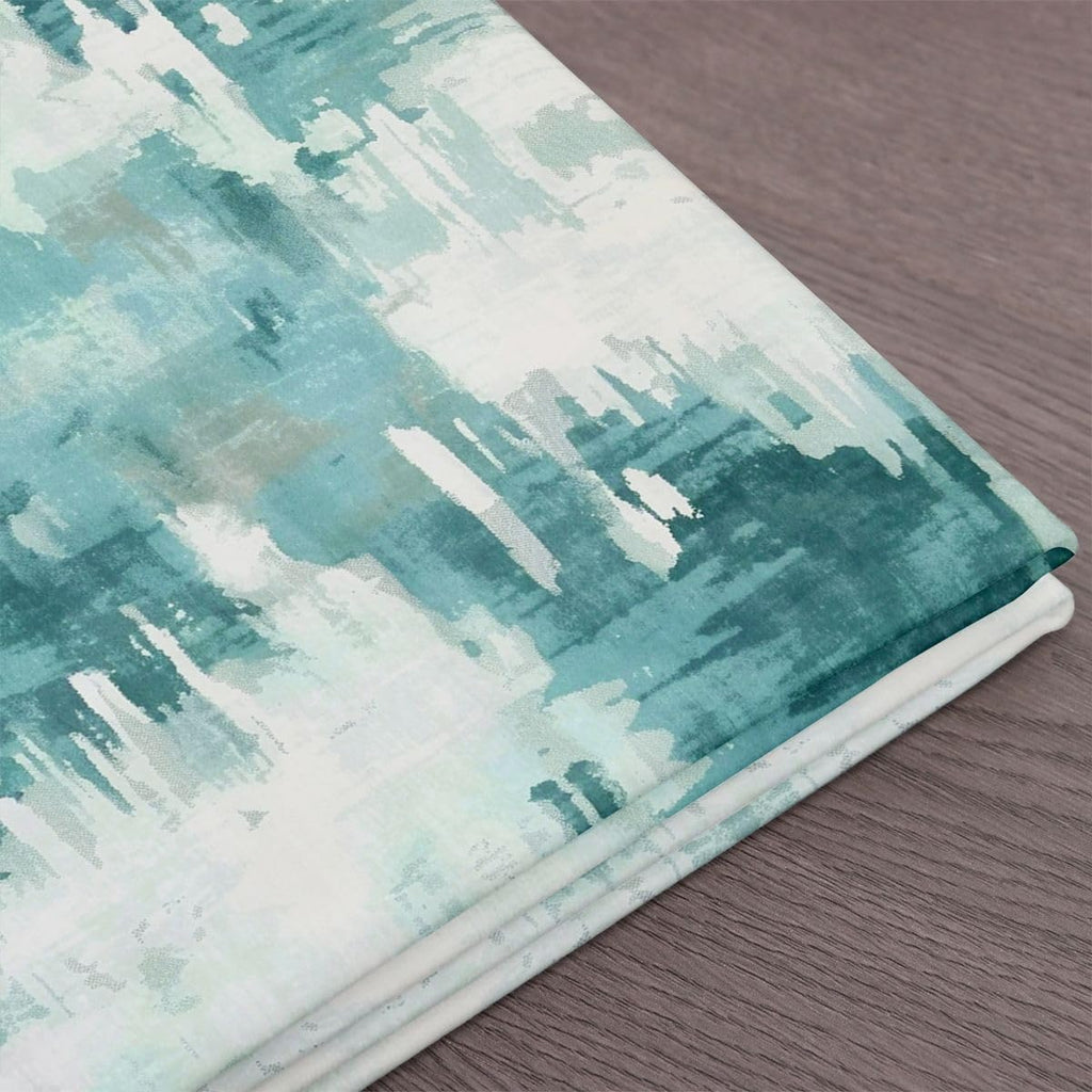 Abstract Watercolor Fabric by the Yard, Navy Blue Upholstery