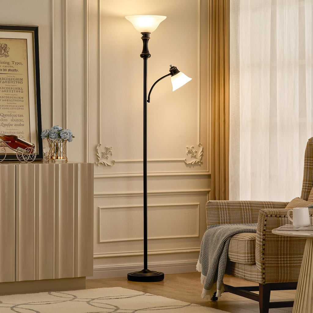 71'' Floor Lamps, Tall Floor Lamp with Adjustable Angle Arc Reading lamp