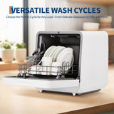 Portable Countertop Dishwasher with Large Capacity - No Installation Needed