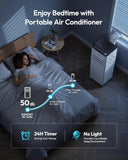 8,000 BTU Portable Air Conditioners, 4-in-1 Portable AC Unit Cools Up to 350 Sq.Ft, with Cool, Fan, Dehumidifier