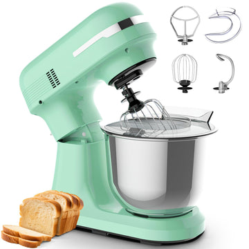 5.5QT Electric Stand Mixer,Tilt-Head Food Mixer(Green)