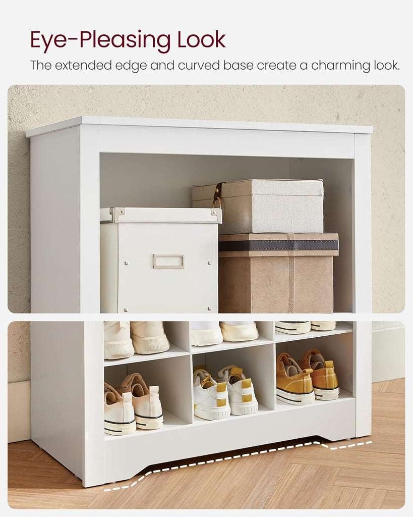 Shoe Storage Cabinet, 10 Tier Shoe Rack Organizer, Holds Up to 30 Pairs of Shoes, Bedroom, 12.6 x 24.8 x 73.6 Inches