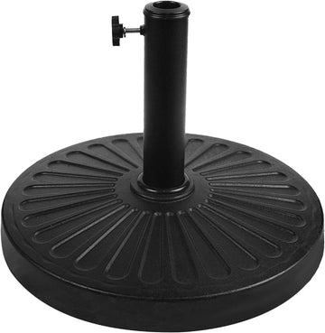 22 lbs Patio Umbrella Base, Outdoor Umbrella Base, Market Umbrella Base Stand Black