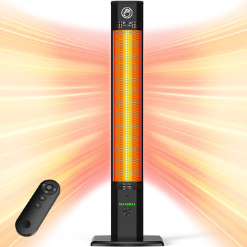 42 Inch Outdoor Heaters Electric, 9 Heat Levels, 1500W