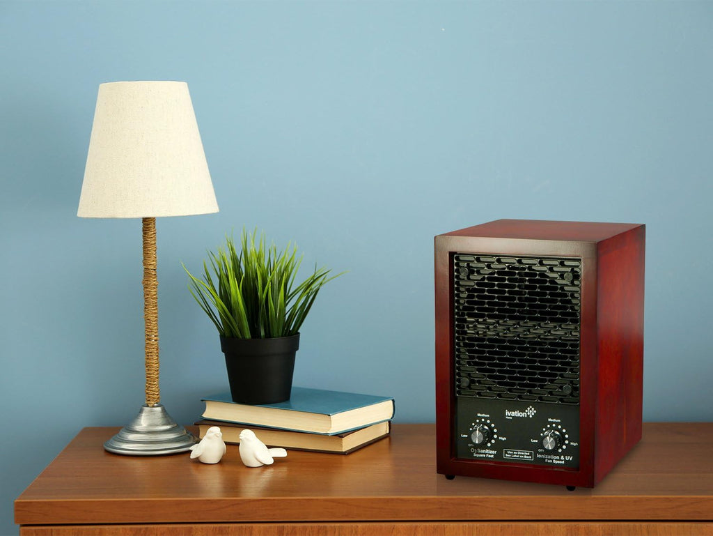 5-in-1 HEPA Air Purifier & Ozone Generator, Ionizer & Deodorizer for Up to 3,700 Sq/Ft - Included HE