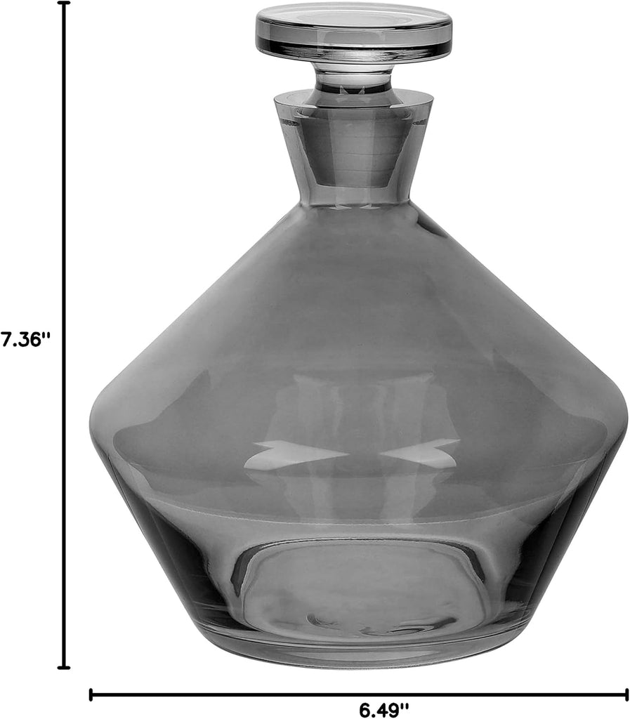 Whiskey Decanter with Stopper - Grey, 49 Oz