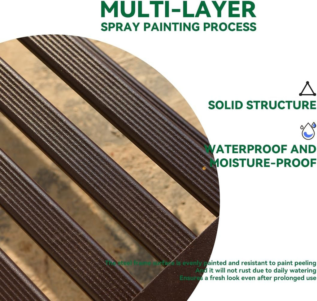 Metal Plant Stand, Rust-proof Aluminum Display Rack, Plants Display Stands Decoration Racks Garden Balcony Patio